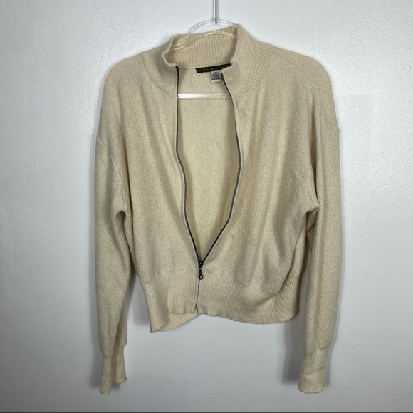 Peruvian Connection zip front sweater - Picture 4 of 5